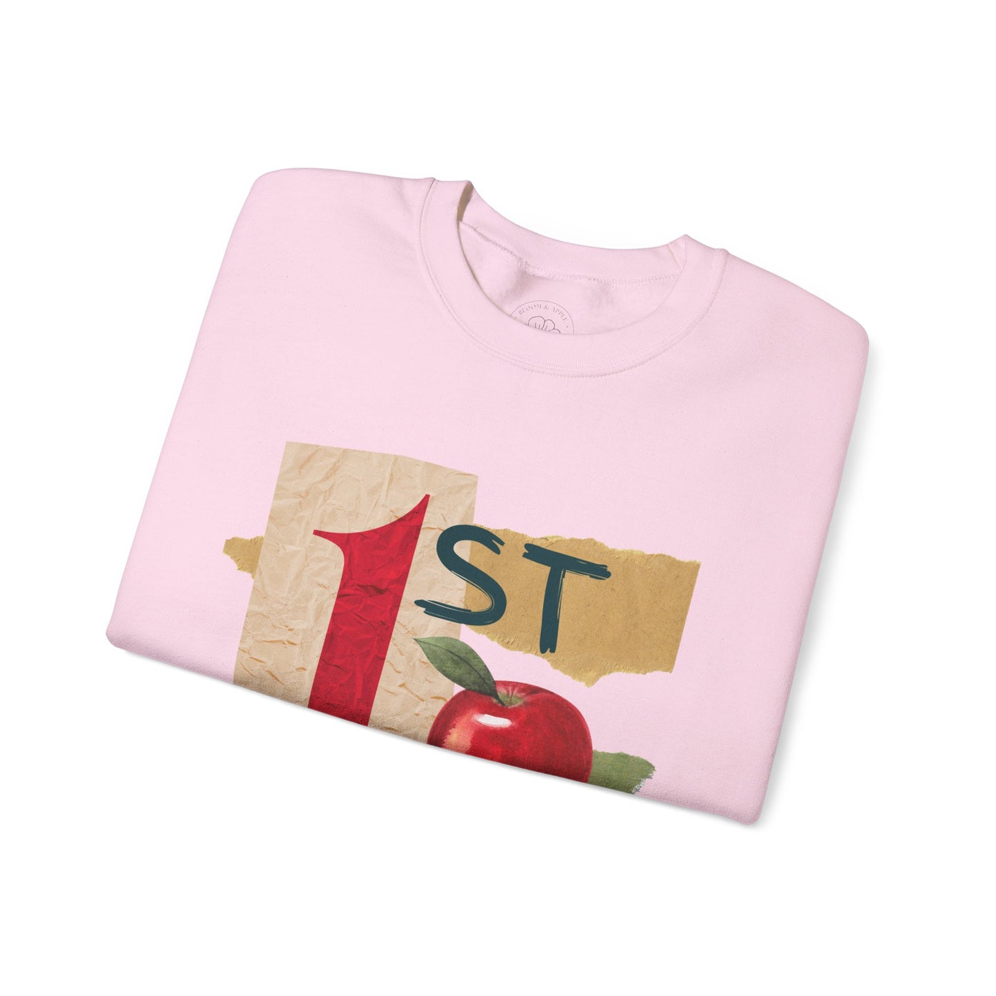 Grade Level Collage Crewneck Sweatshirt: 1st Grade