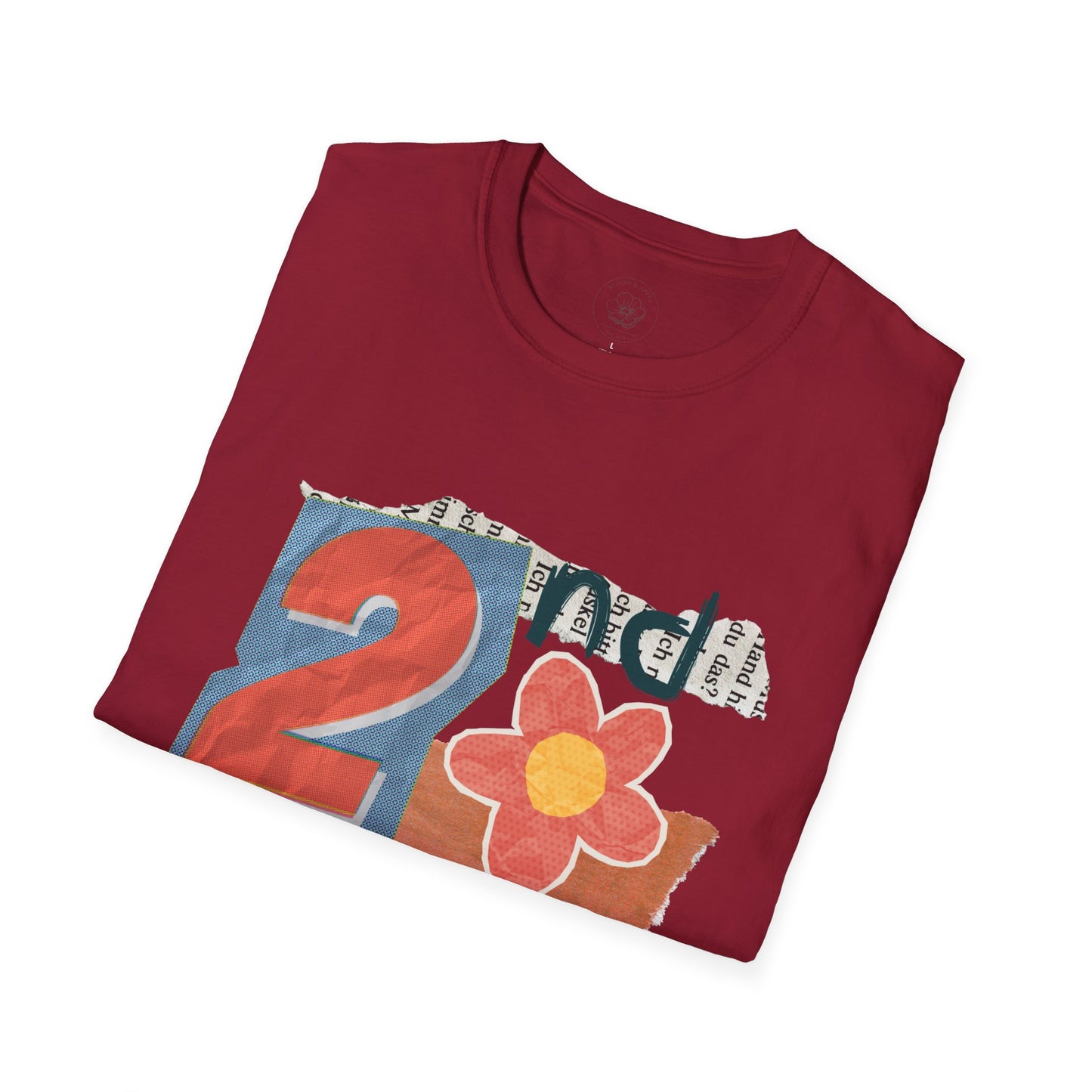 Grade Level Graphic Collage T-Shirt - 2nd Grade