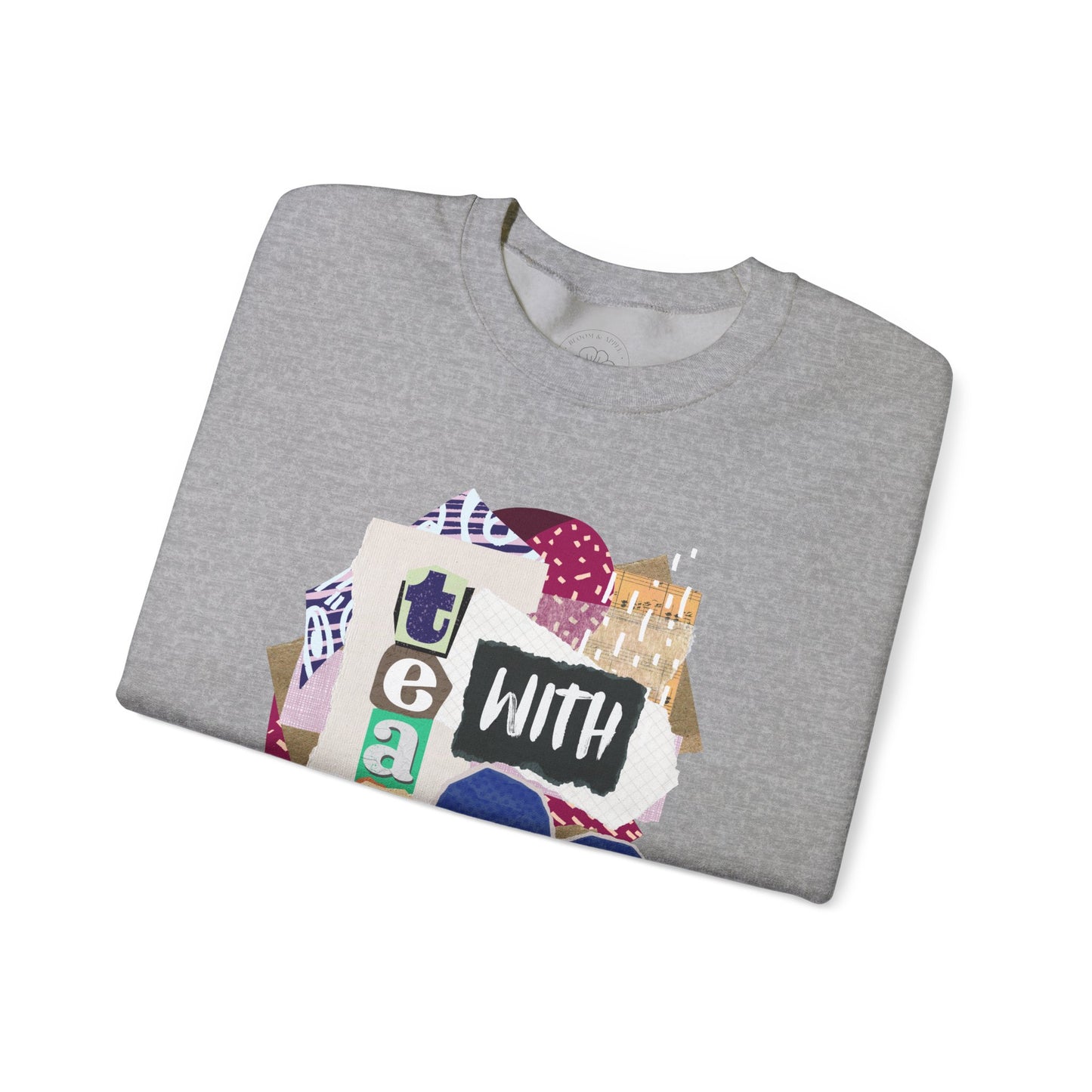 Blue Teach with Love Crewneck Sweatshirt