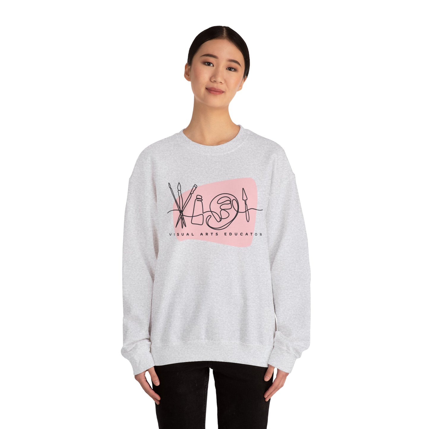 Visual Arts Teacher Crewneck Sweatshirt