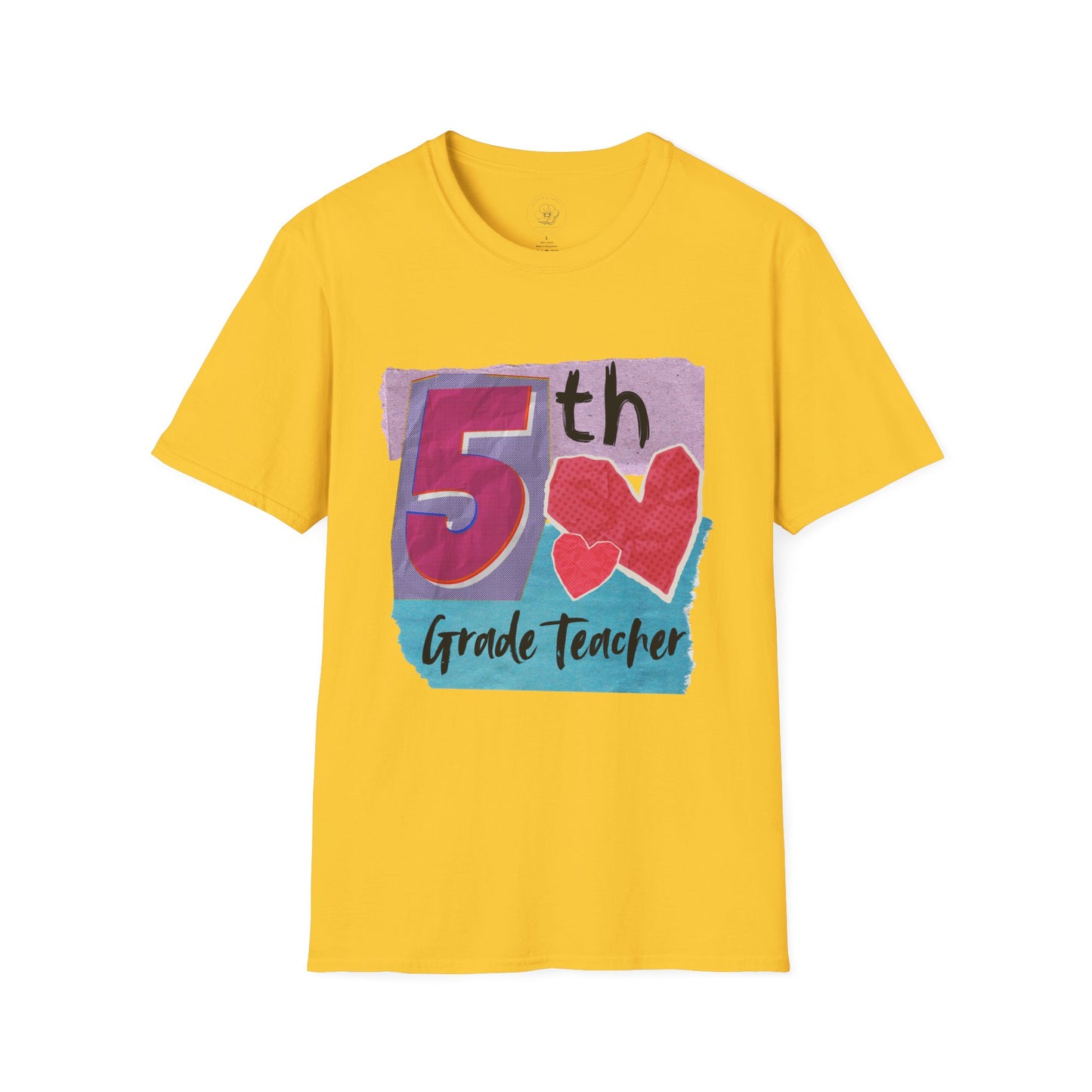 Grade Level Graphic Collage T-Shirt - 5th Grade