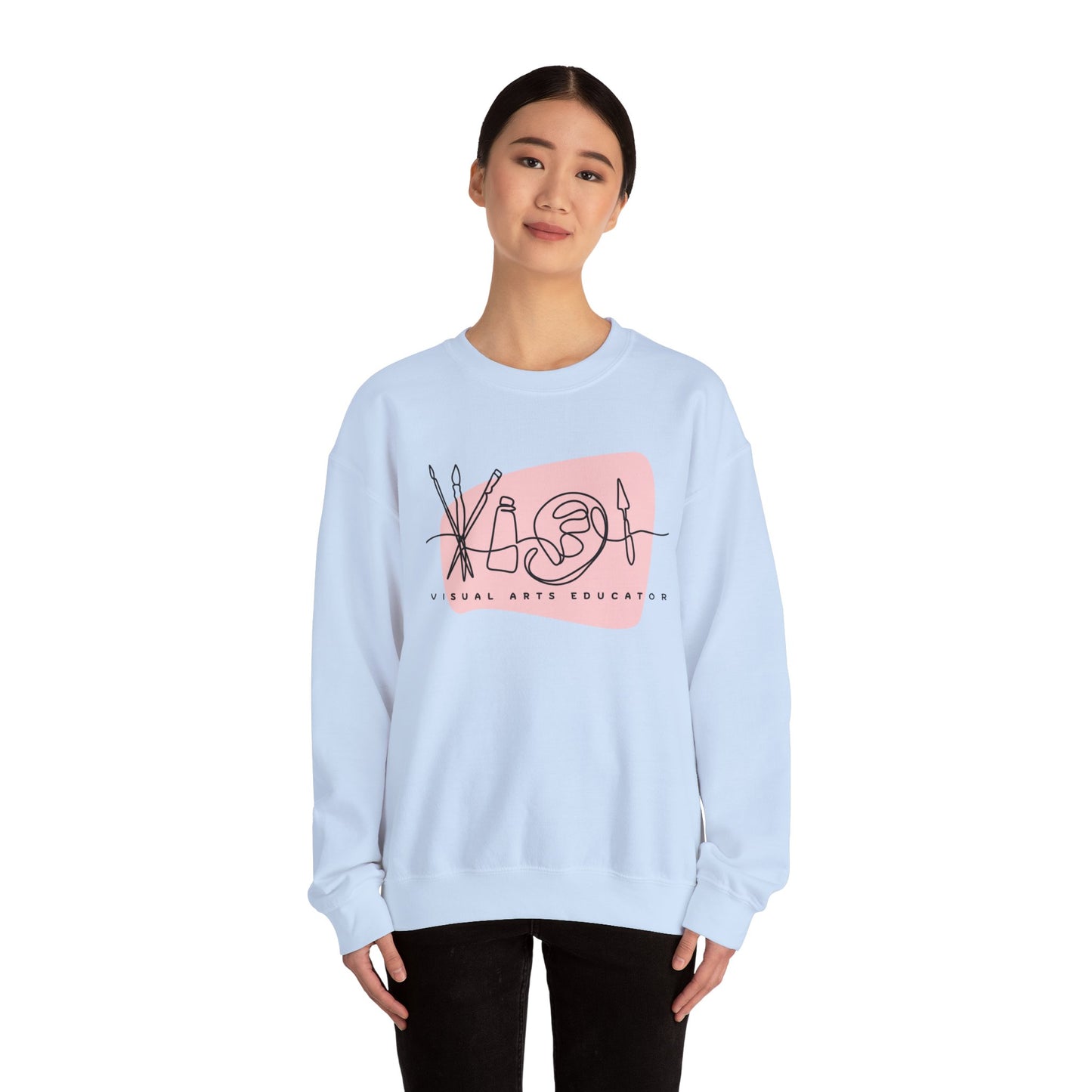 Visual Arts Teacher Crewneck Sweatshirt