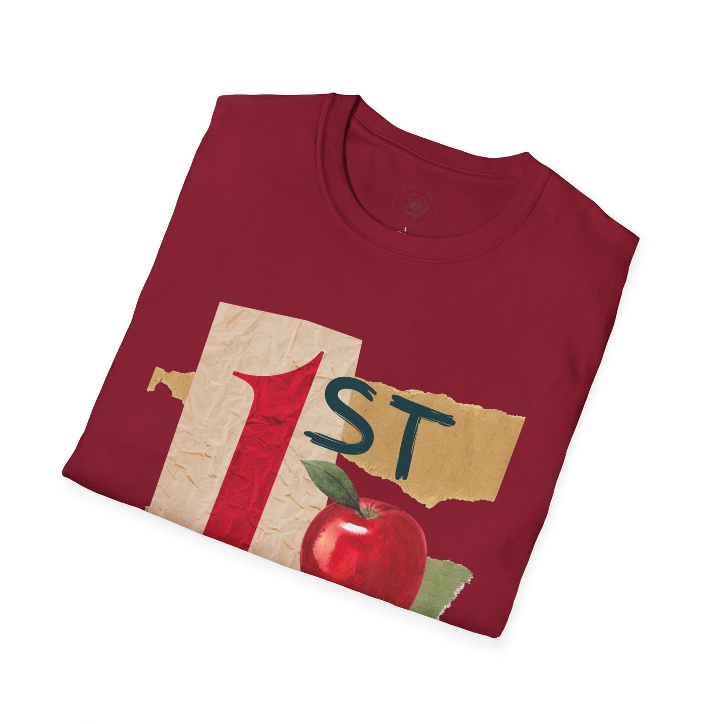 Grade Level Graphic Collage T-Shirt - 1st Grade