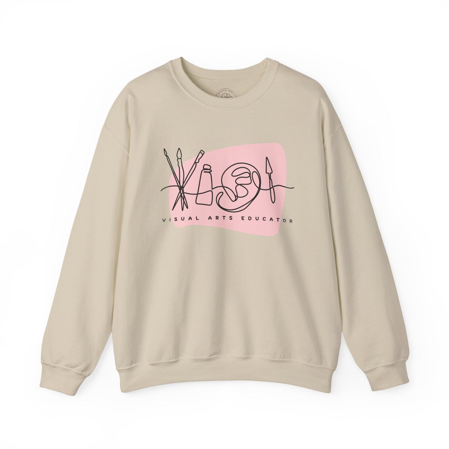 Visual Arts Teacher Crewneck Sweatshirt