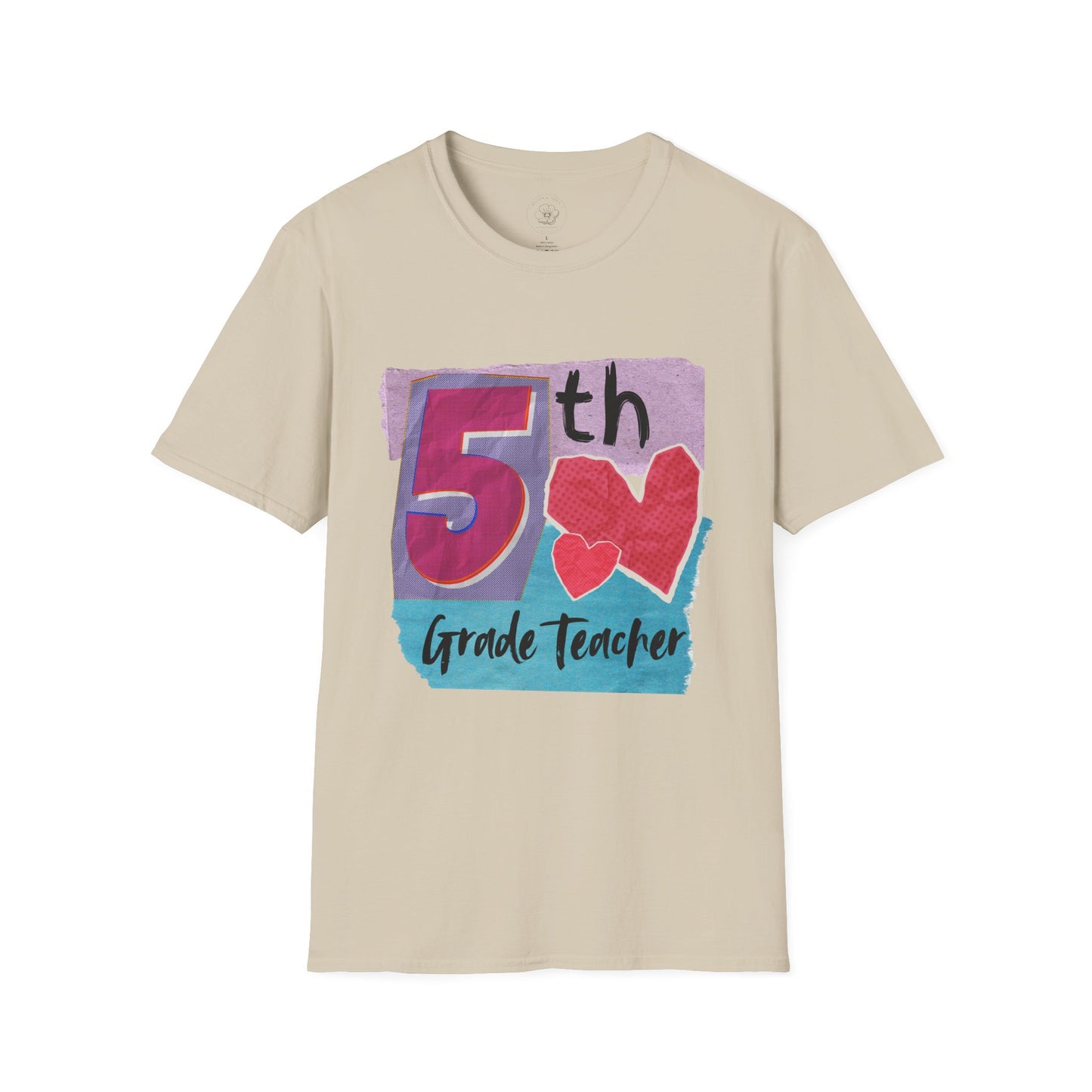 Grade Level Graphic Collage T-Shirt - 5th Grade