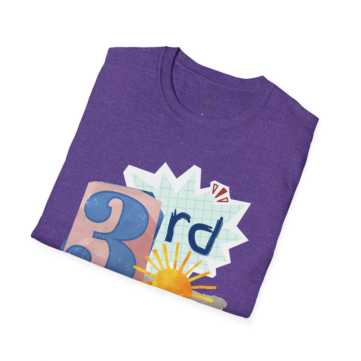 Grade Level Graphic Collage T-Shirt - 3rd Grade