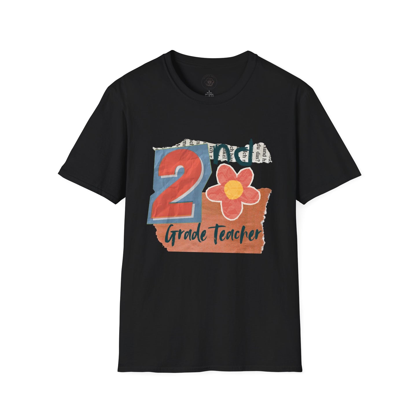 Grade Level Graphic Collage T-Shirt - 2nd Grade