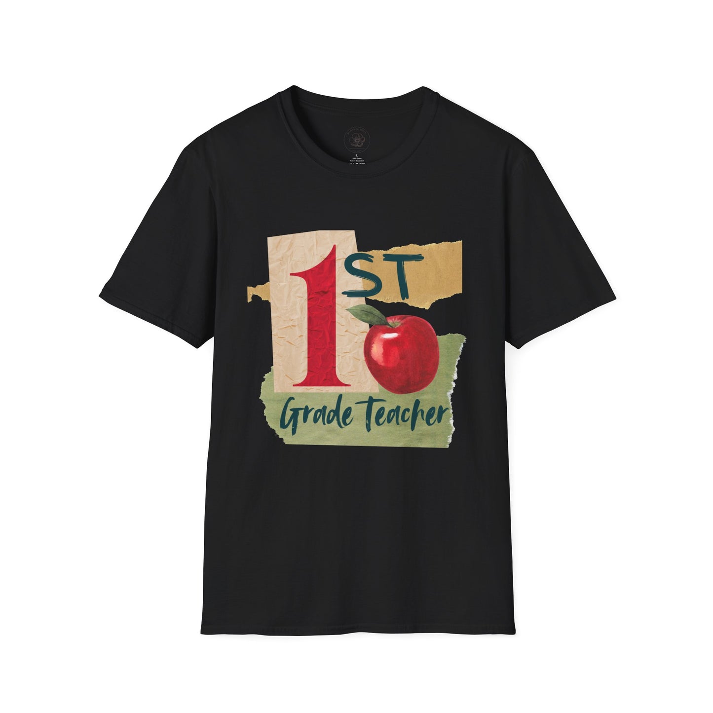 Grade Level Graphic Collage T-Shirt - 1st Grade