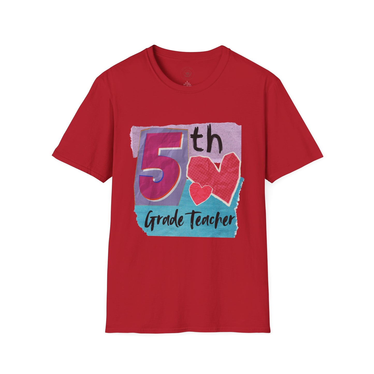 Grade Level Graphic Collage T-Shirt - 5th Grade
