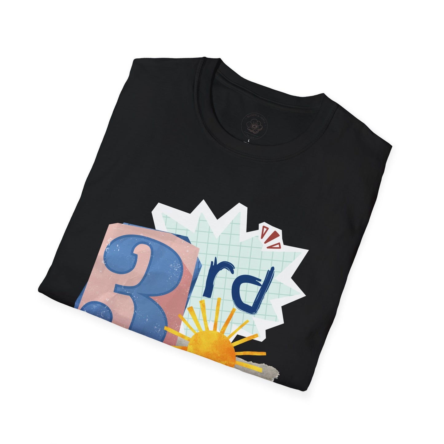 Grade Level Graphic Collage T-Shirt - 3rd Grade