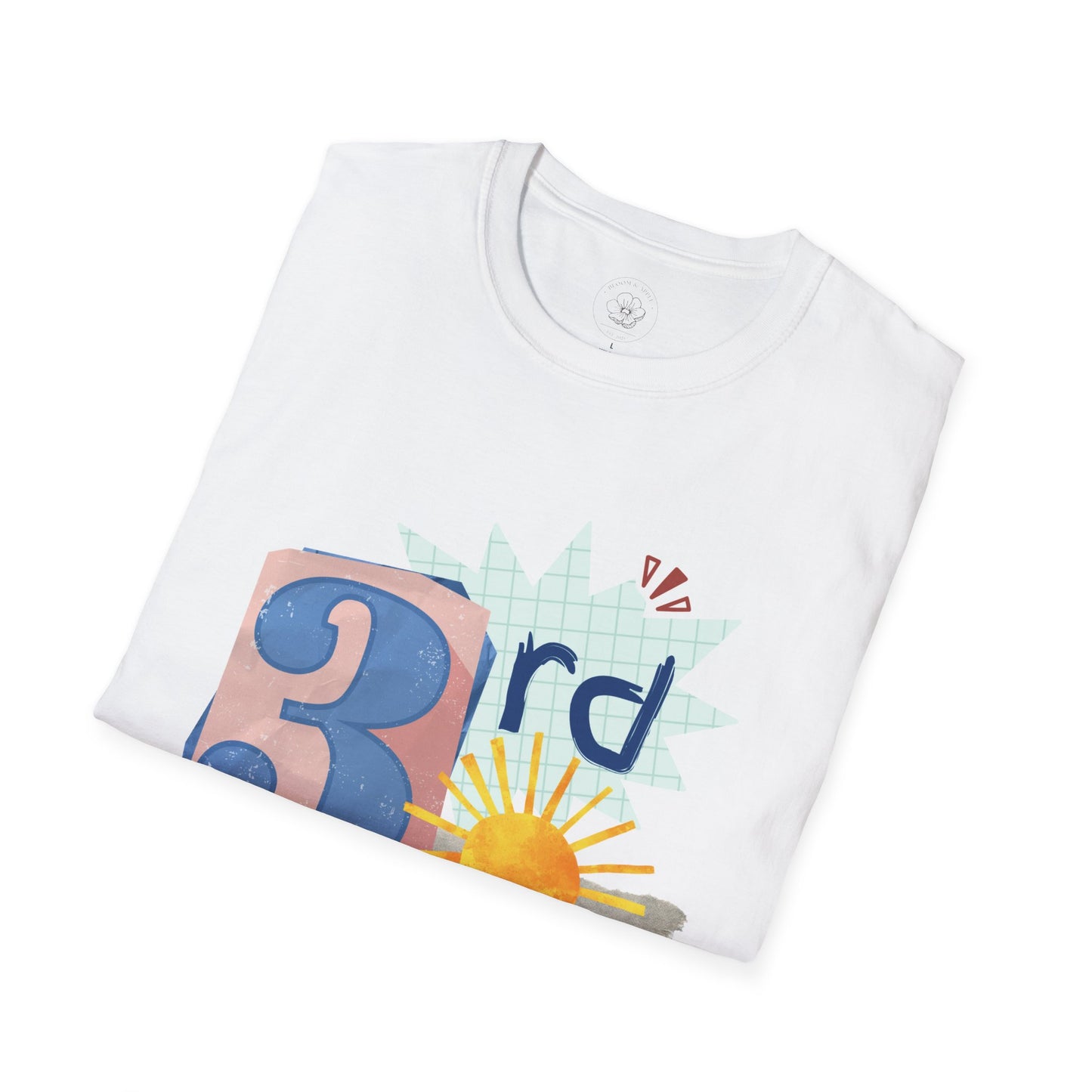 Grade Level Graphic Collage T-Shirt - 3rd Grade