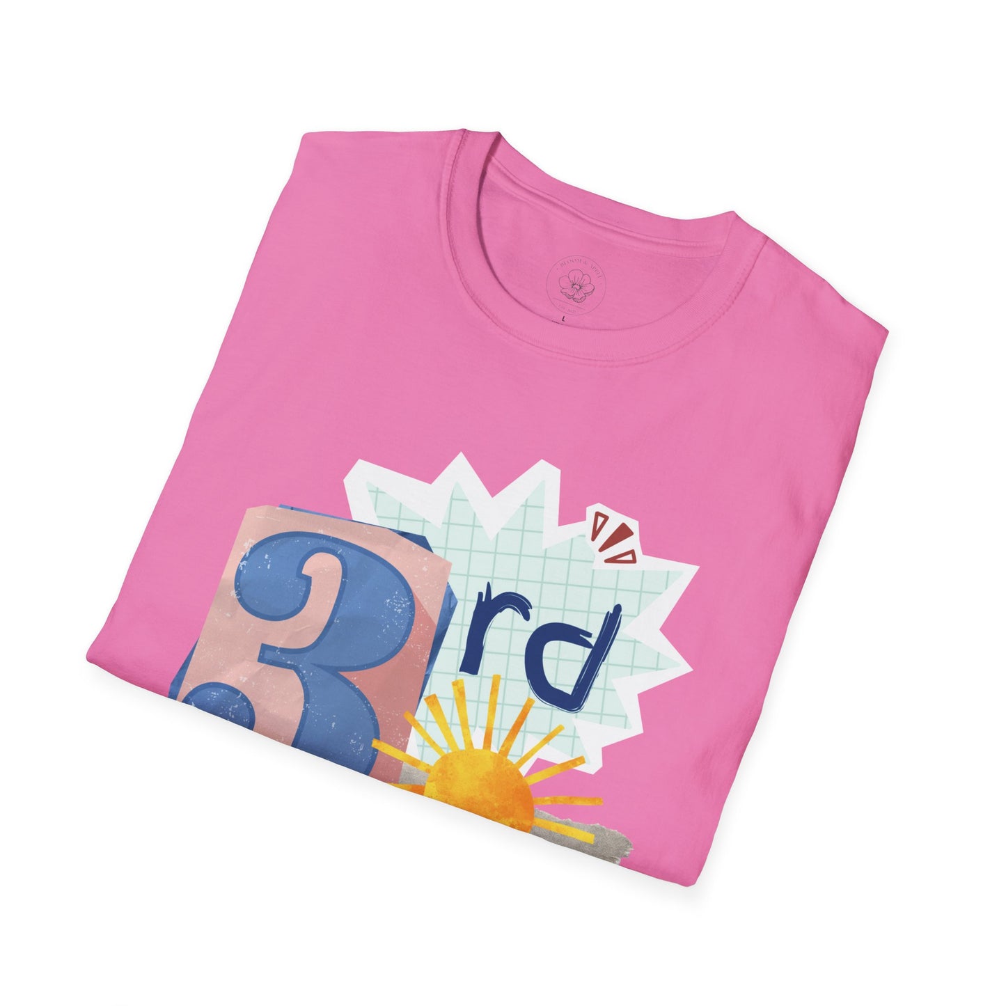 Grade Level Graphic Collage T-Shirt - 3rd Grade