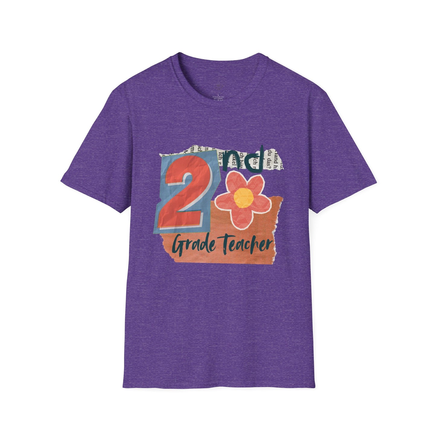 Grade Level Graphic Collage T-Shirt - 2nd Grade