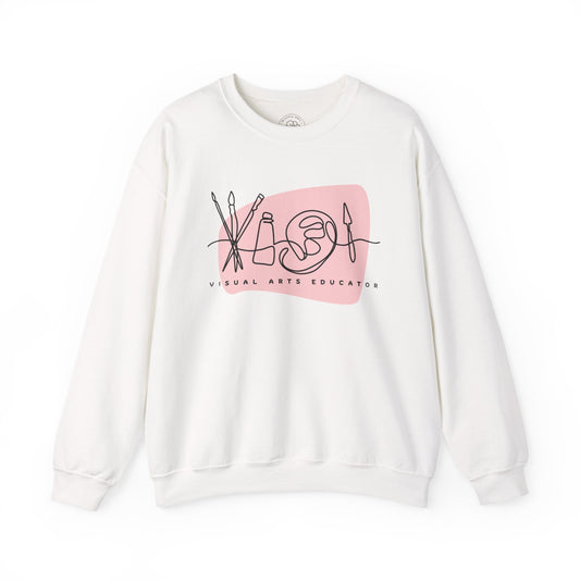 Visual Arts Teacher Crewneck Sweatshirt