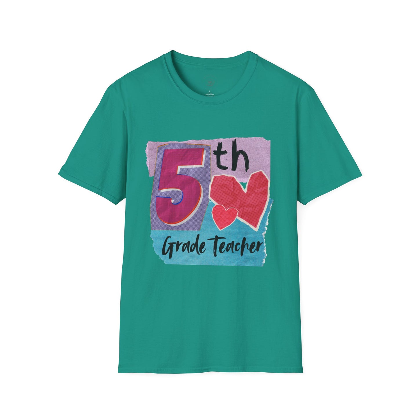 Grade Level Graphic Collage T-Shirt - 5th Grade