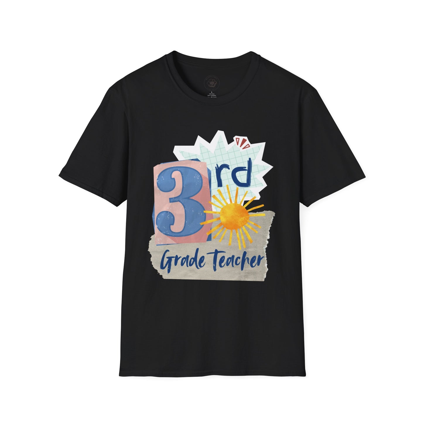 Grade Level Graphic Collage T-Shirt - 3rd Grade