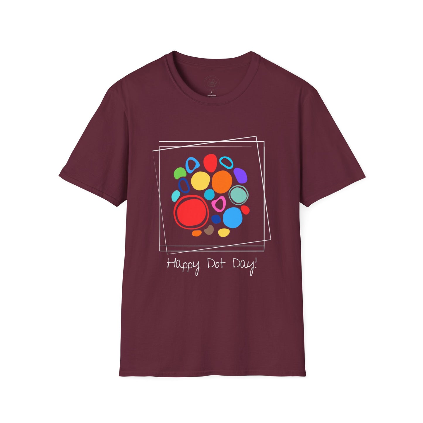 White Framed Dot Day T-Shirt - Unisex