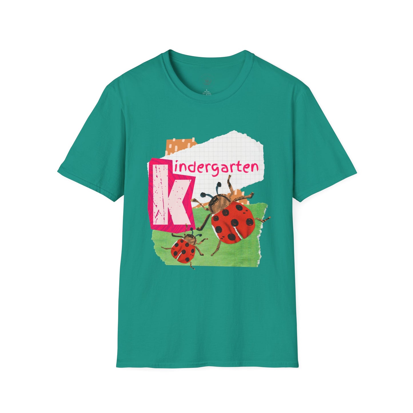 Grade Level Graphic Collage T-Shirt - Kindergarten