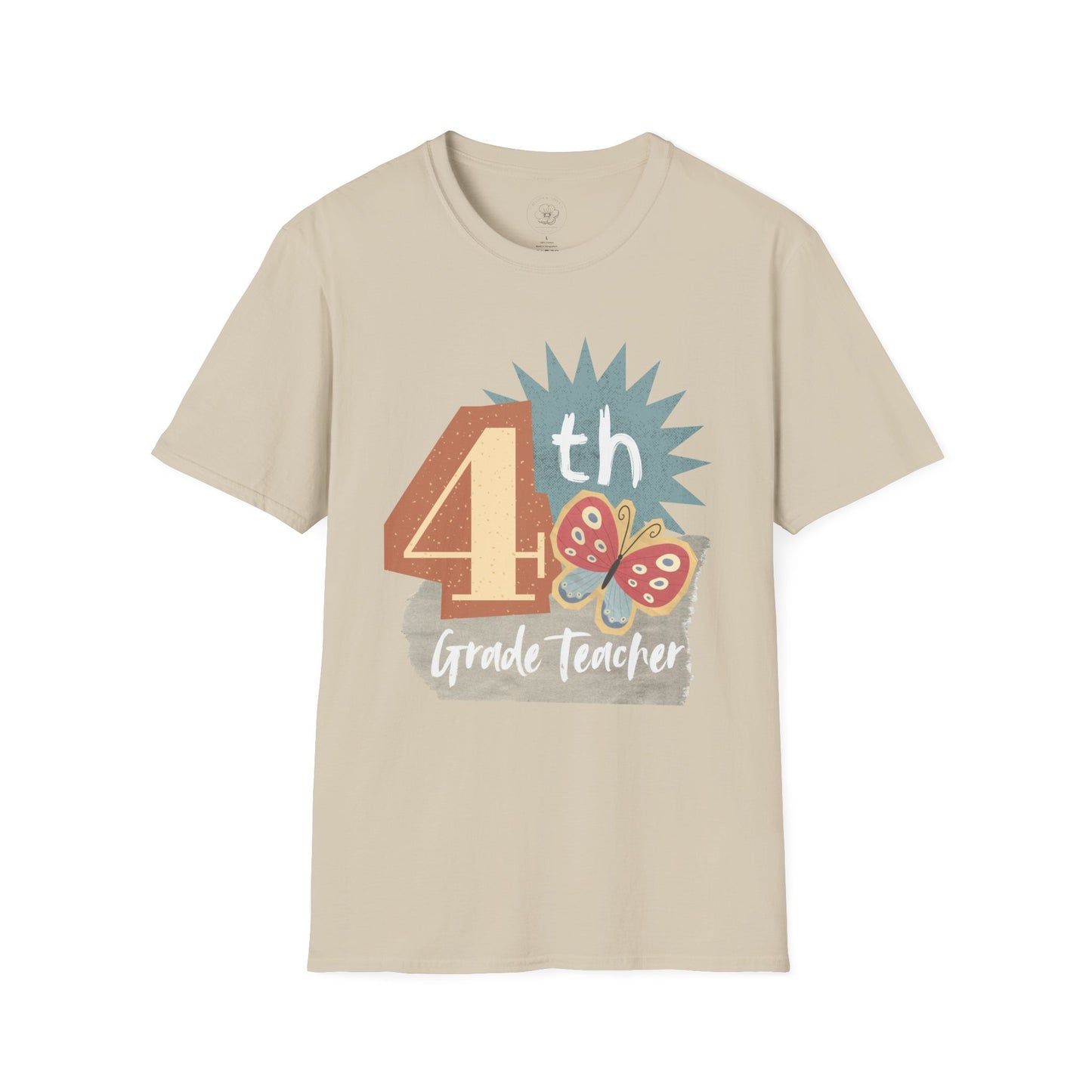 Grade Level Graphic Collage T-Shirt - 4th Grade