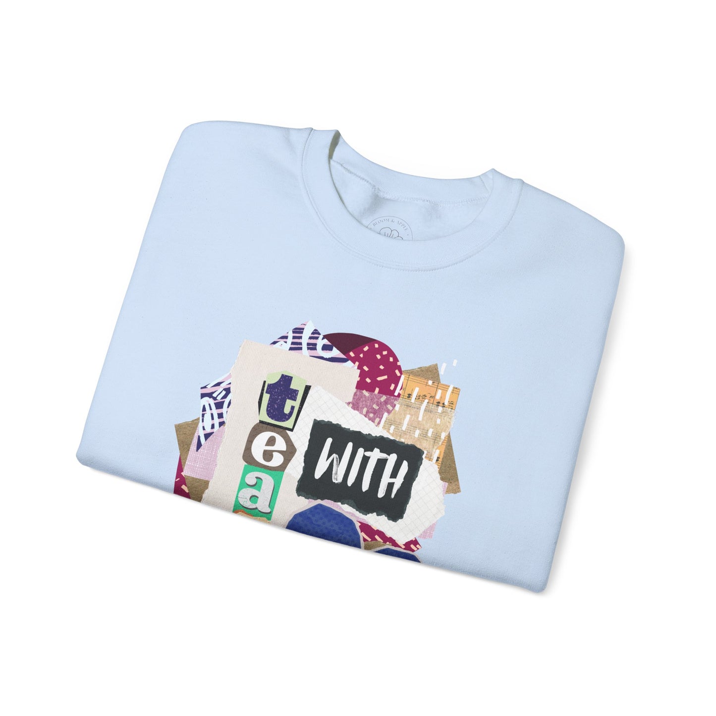 Blue Teach with Love Crewneck Sweatshirt