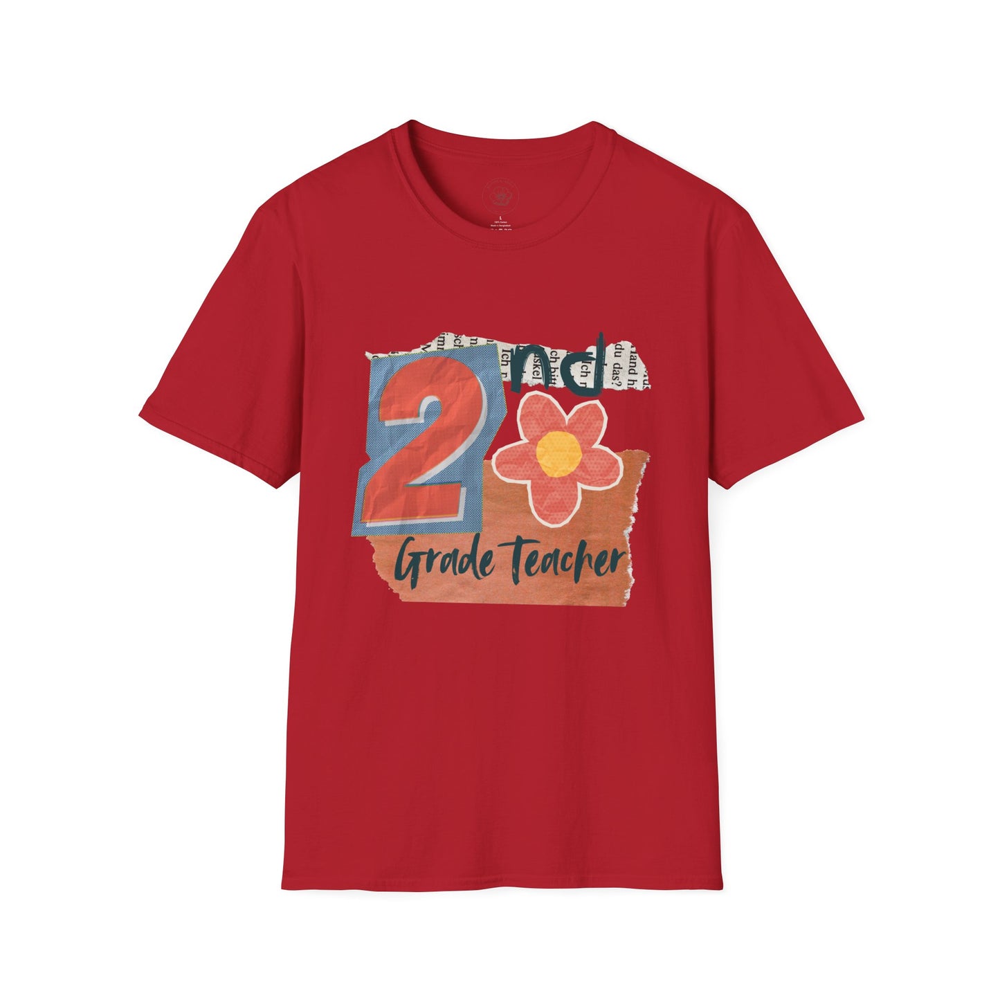 Grade Level Graphic Collage T-Shirt - 2nd Grade