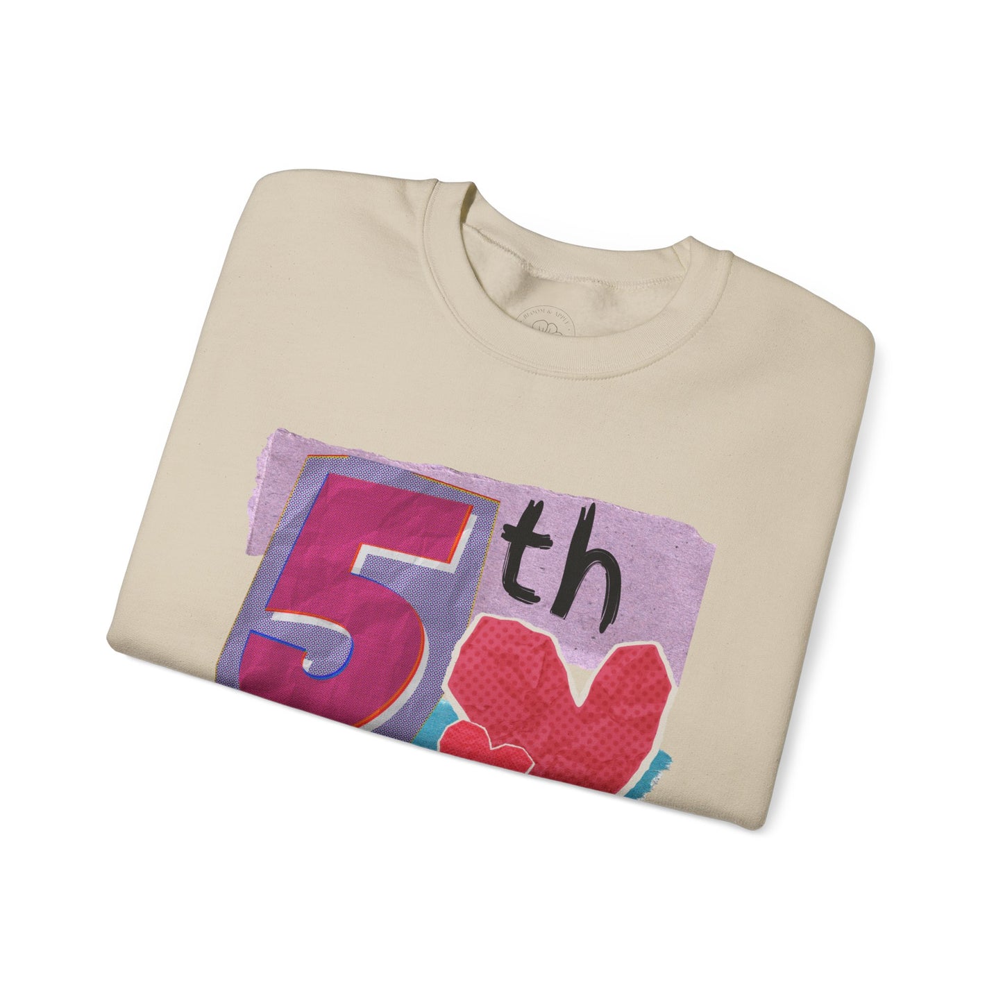 Grade Level Collage Hoodies: 5th Grade