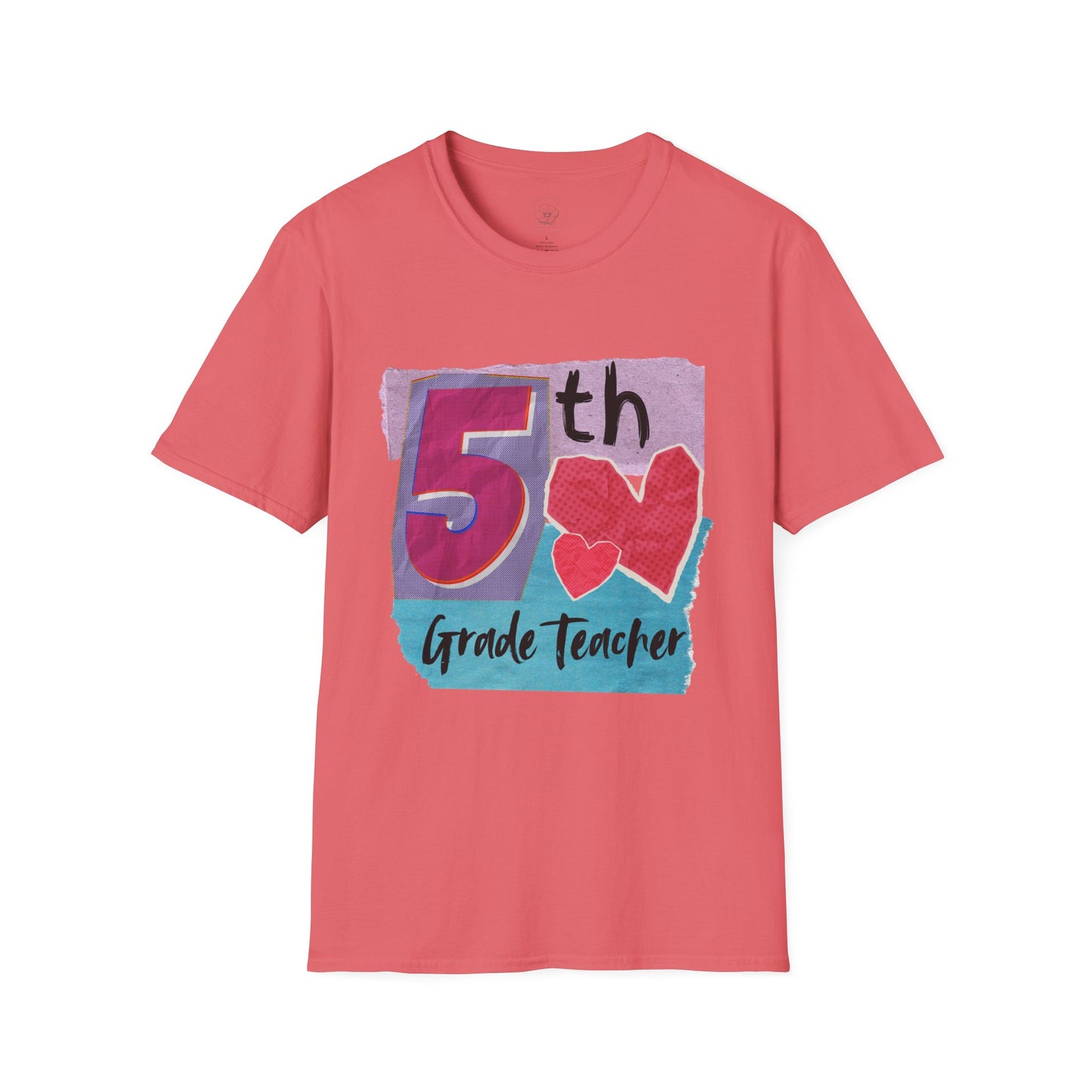 Grade Level Graphic Collage T-Shirt - 5th Grade