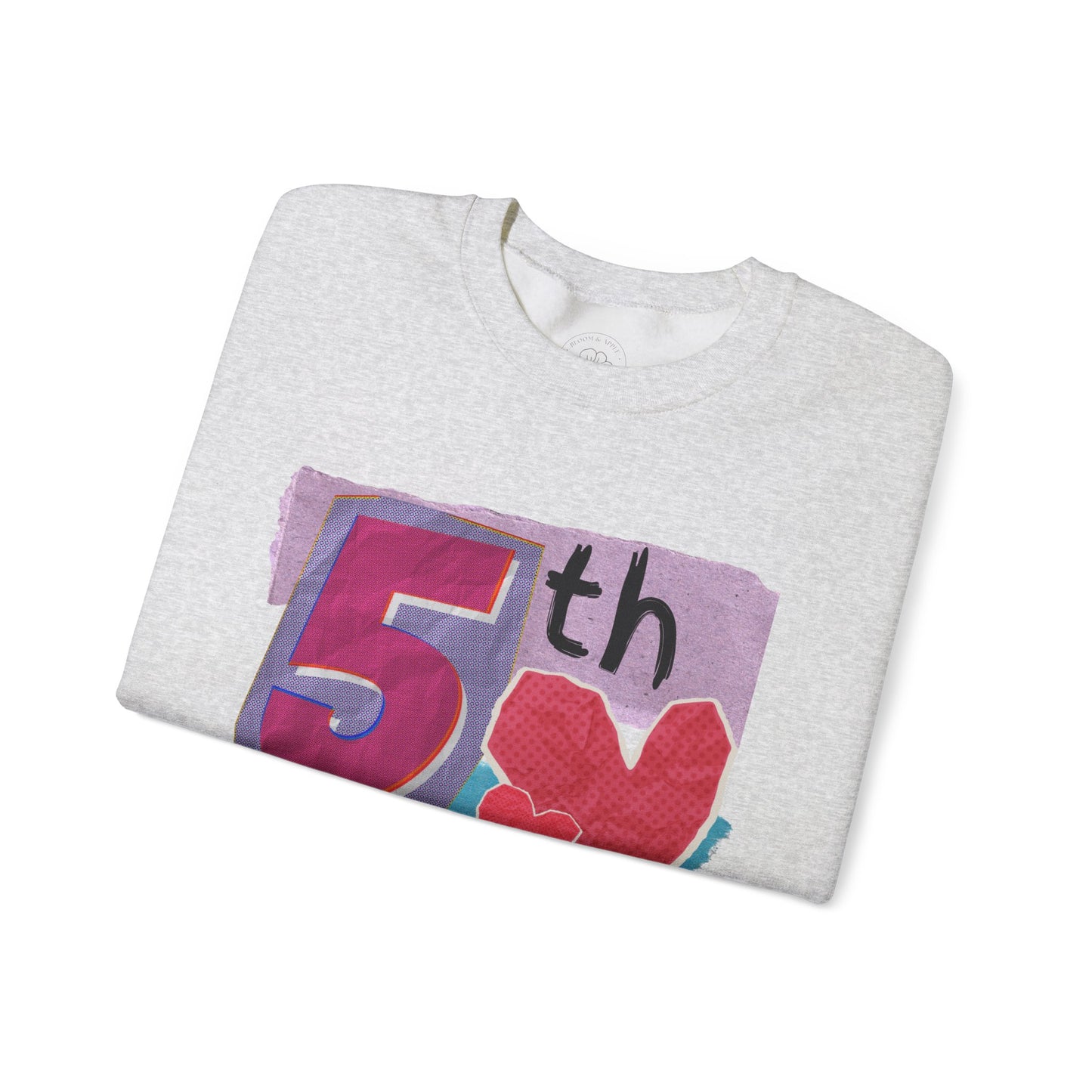 Grade Level Collage Hoodies: 5th Grade