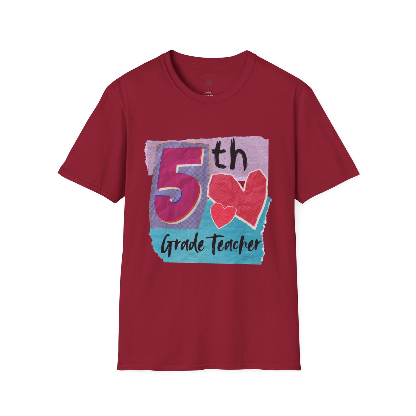 Grade Level Graphic Collage T-Shirt - 5th Grade