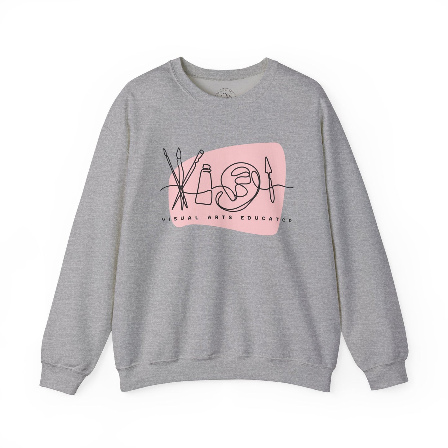 Visual Arts Teacher Crewneck Sweatshirt
