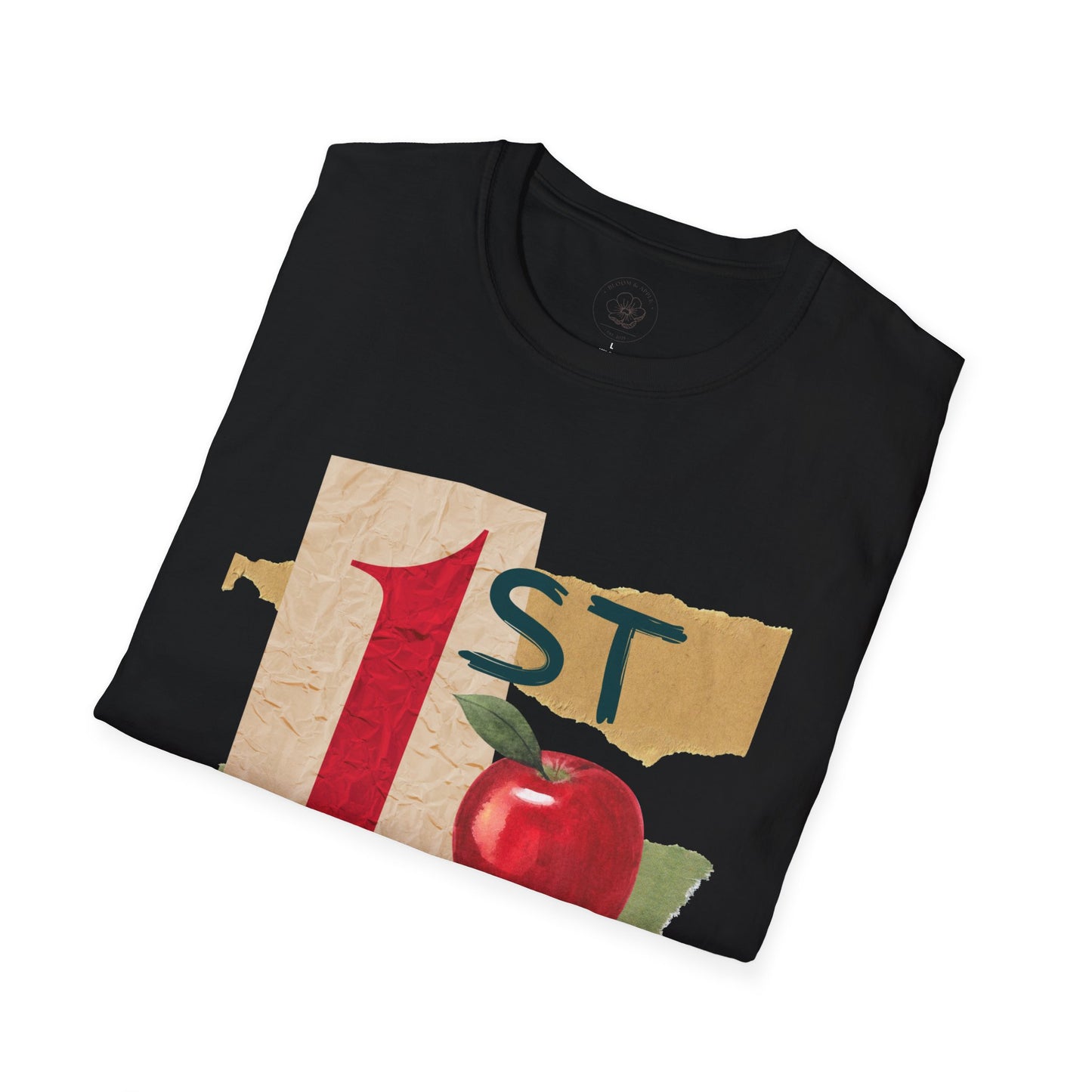 Grade Level Graphic Collage T-Shirt - 1st Grade