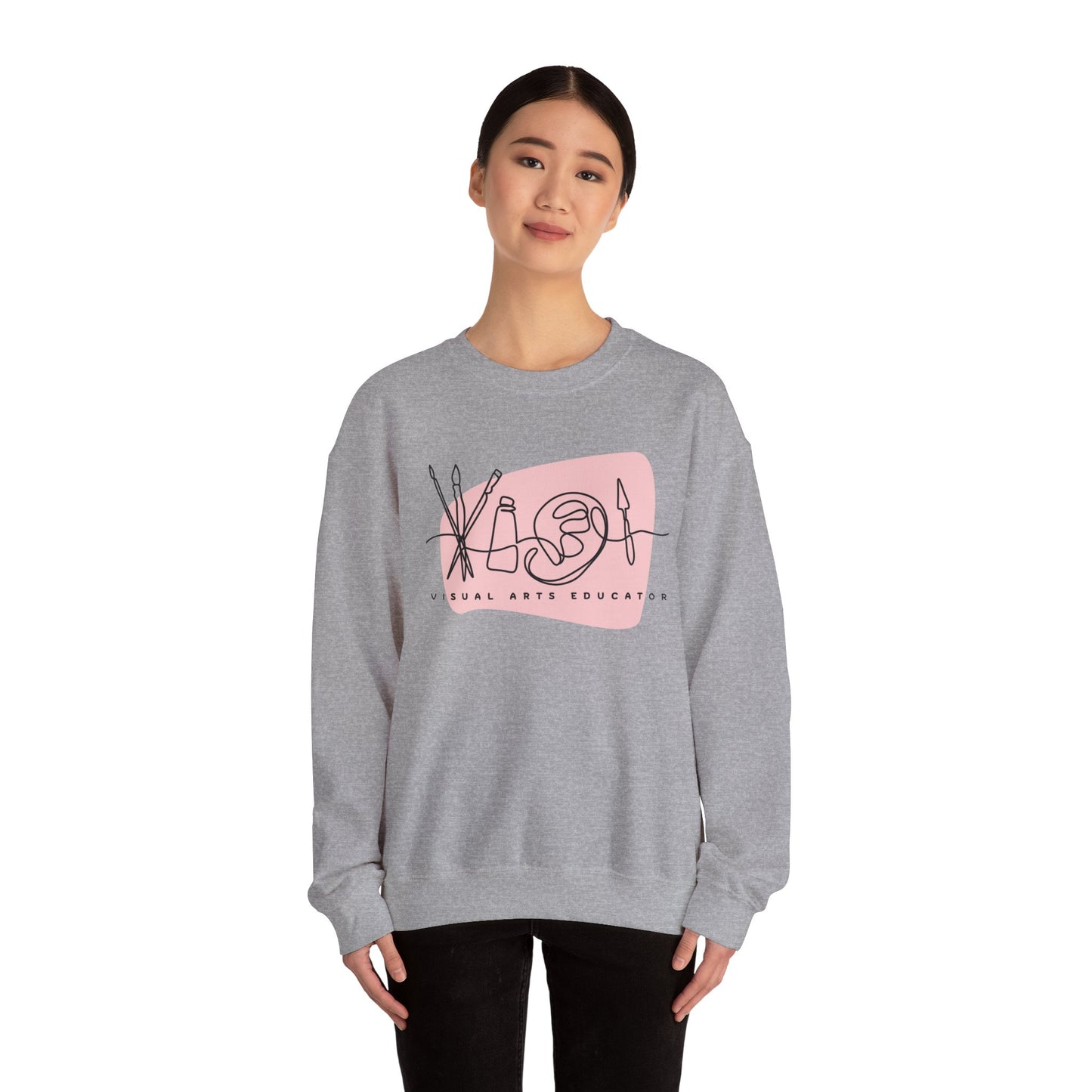 Visual Arts Teacher Crewneck Sweatshirt