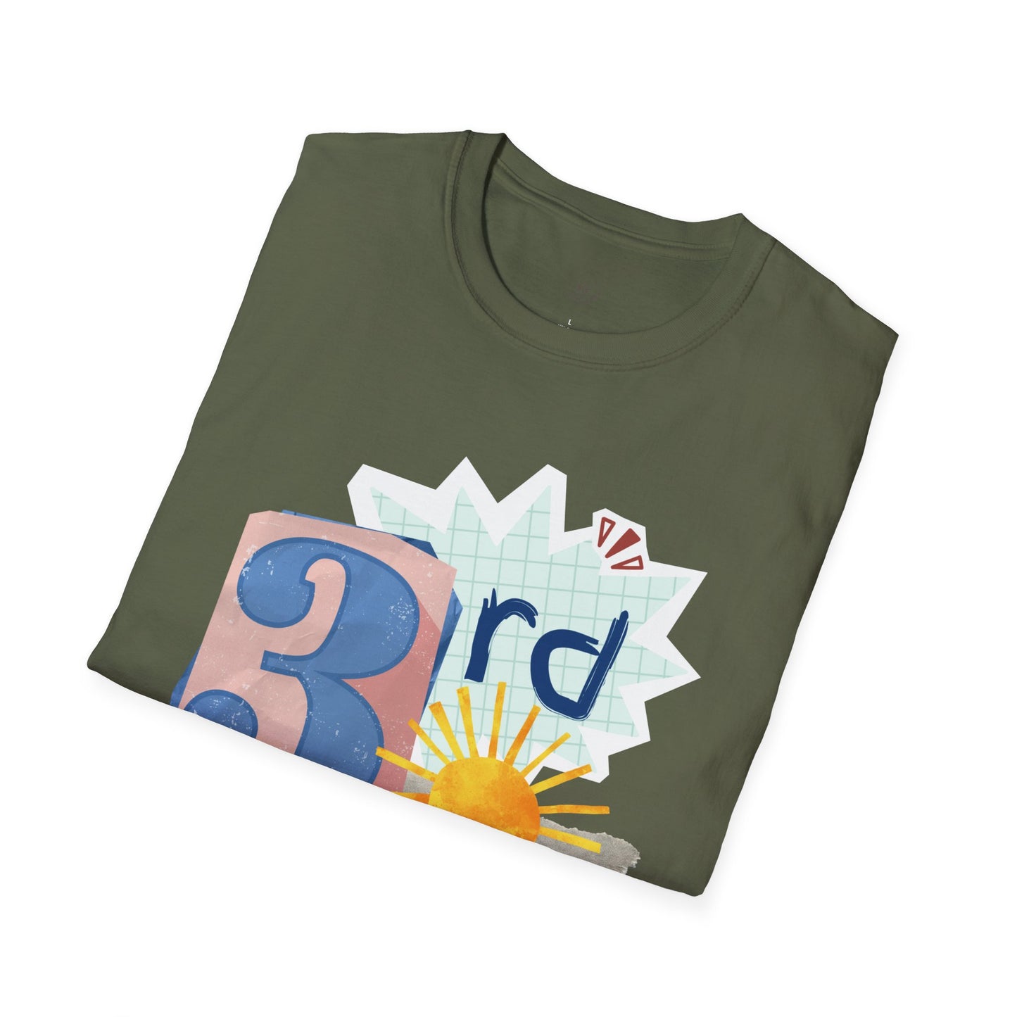 Grade Level Graphic Collage T-Shirt - 3rd Grade