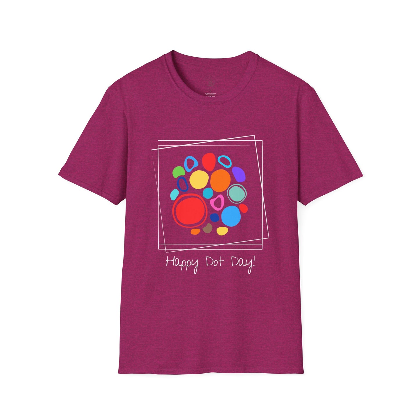 White Framed Dot Day T-Shirt - Unisex
