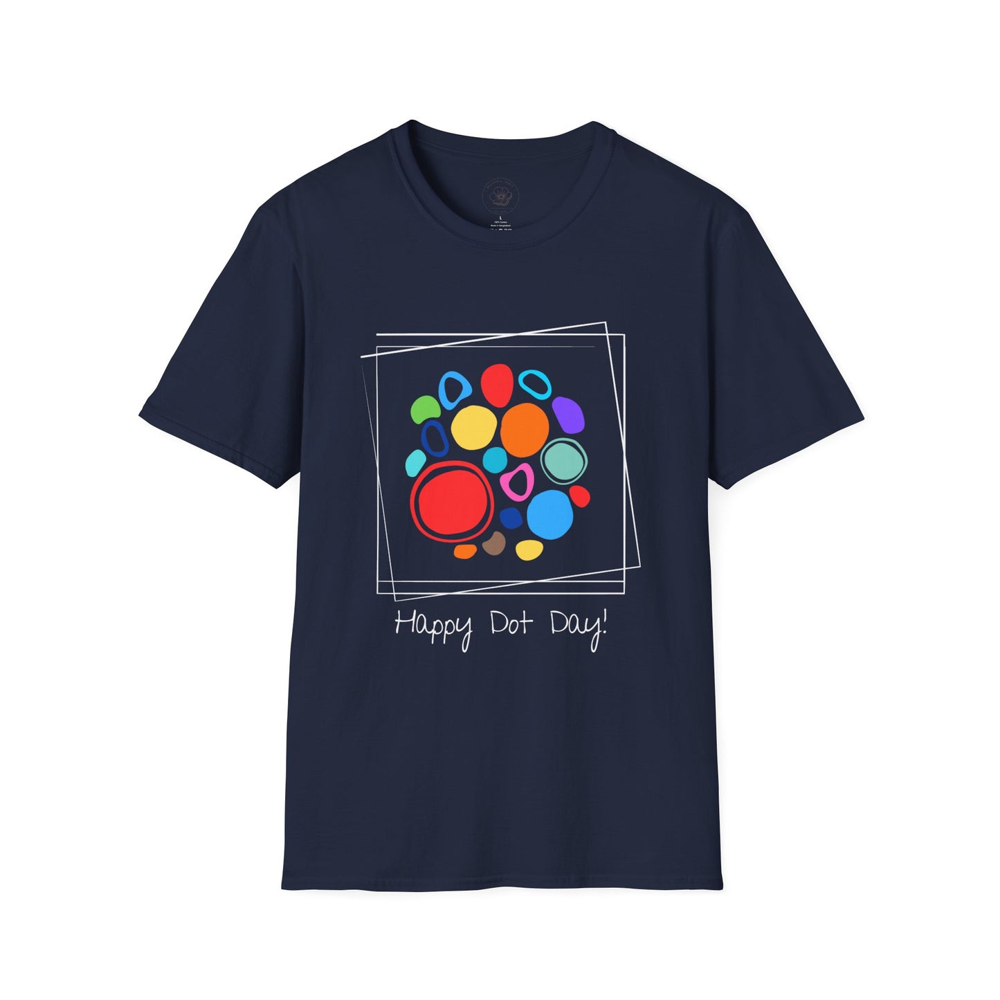White Framed Dot Day T-Shirt - Unisex