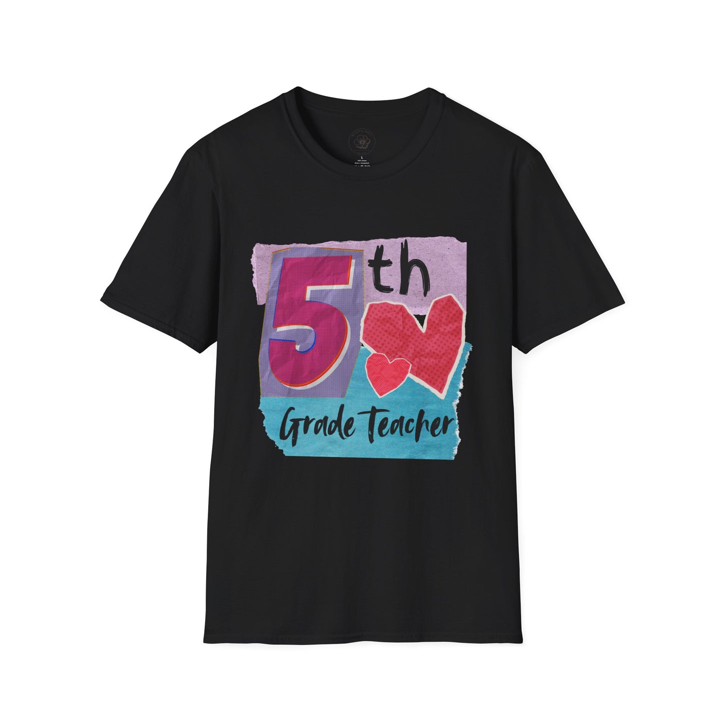 Grade Level Graphic Collage T-Shirt - 5th Grade