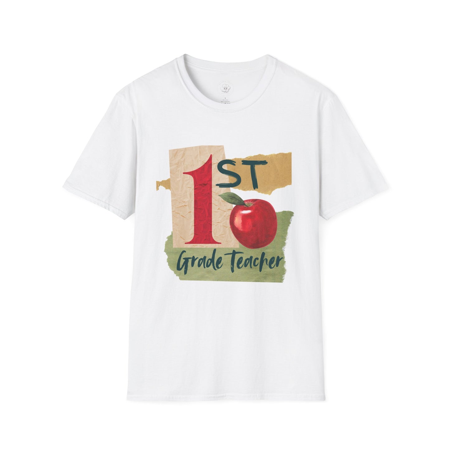 Grade Level Graphic Collage T-Shirt - 1st Grade