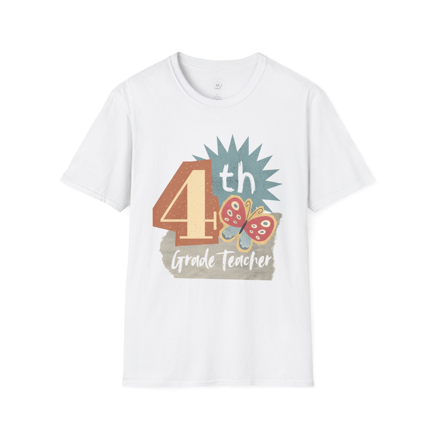 Grade Level Graphic Collage T-Shirt - 4th Grade