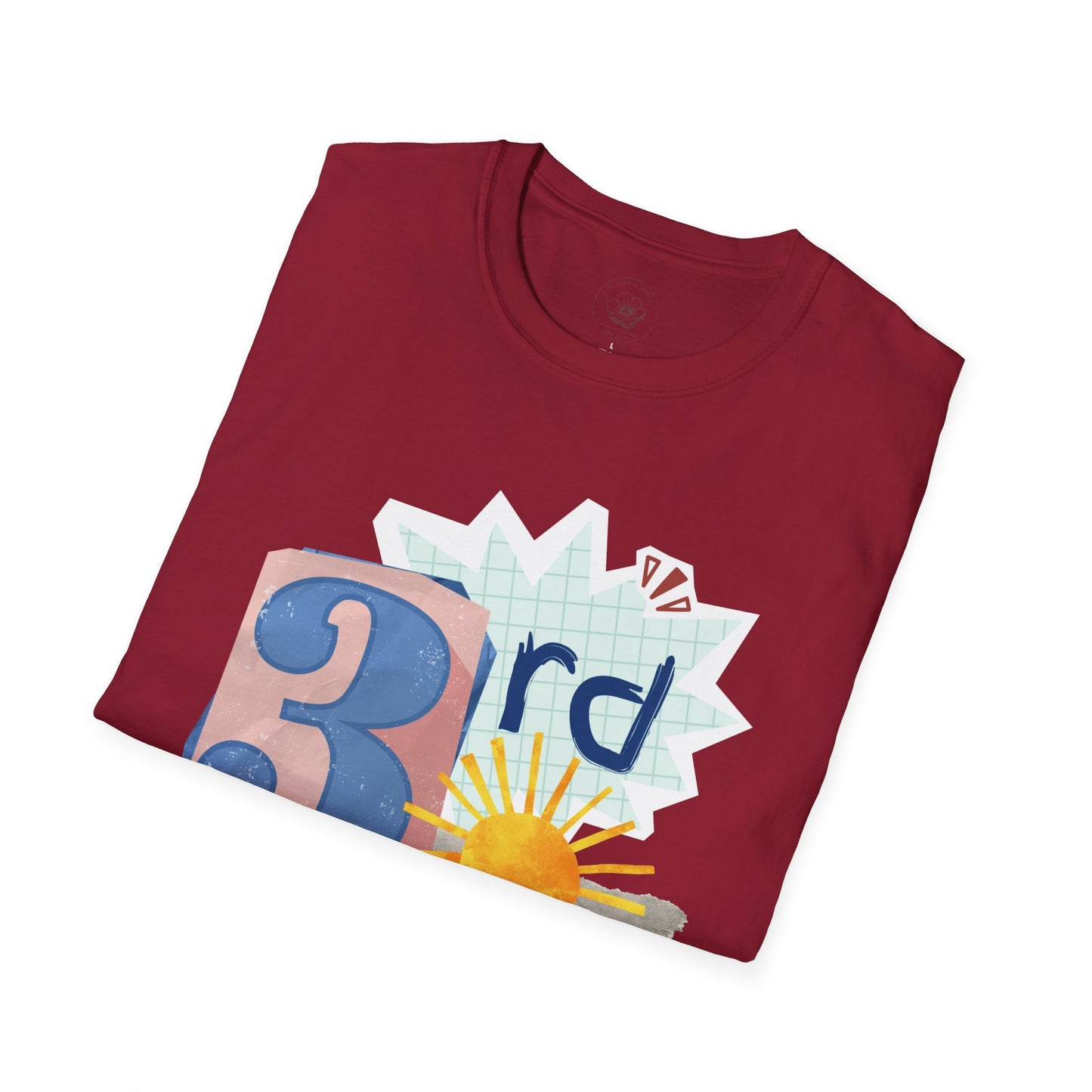 Grade Level Graphic Collage T-Shirt - 3rd Grade