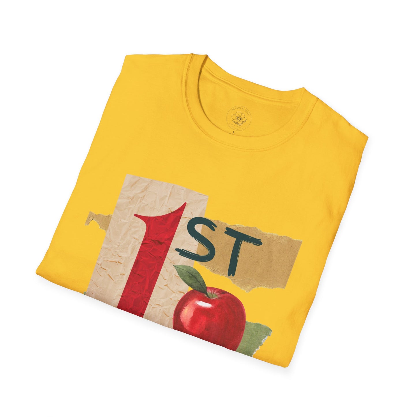 Grade Level Graphic Collage T-Shirt - 1st Grade