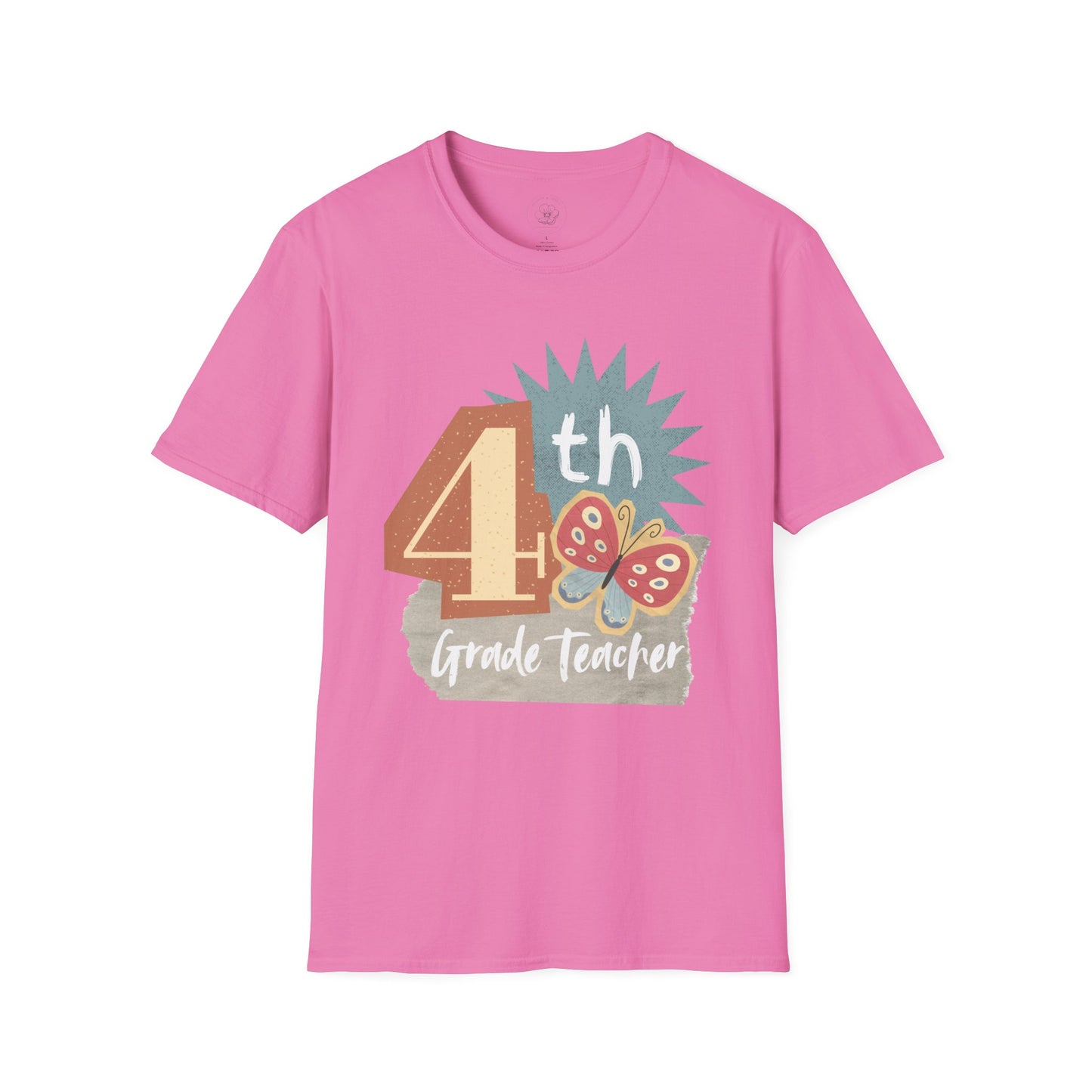 Grade Level Graphic Collage T-Shirt - 4th Grade