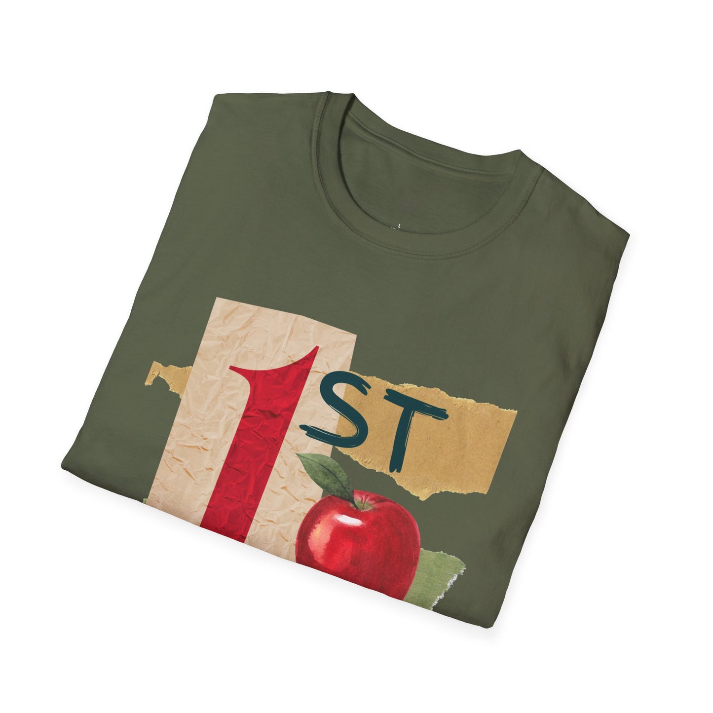 Grade Level Graphic Collage T-Shirt - 1st Grade
