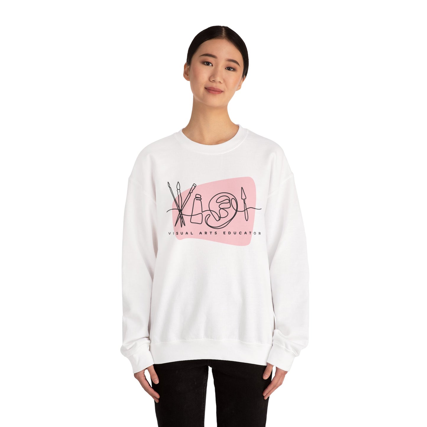 Visual Arts Teacher Crewneck Sweatshirt
