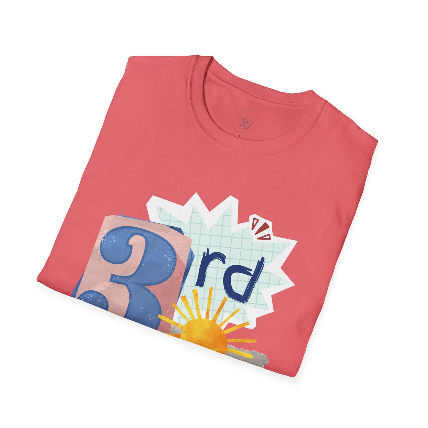 Grade Level Graphic Collage T-Shirt - 3rd Grade