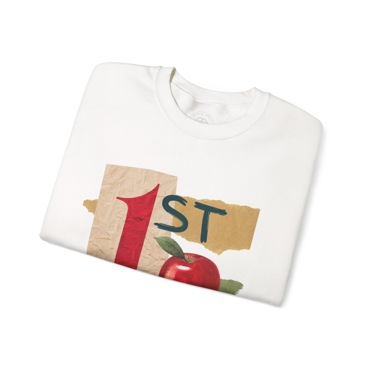 Grade Level Collage Crewneck Sweatshirt: 1st Grade