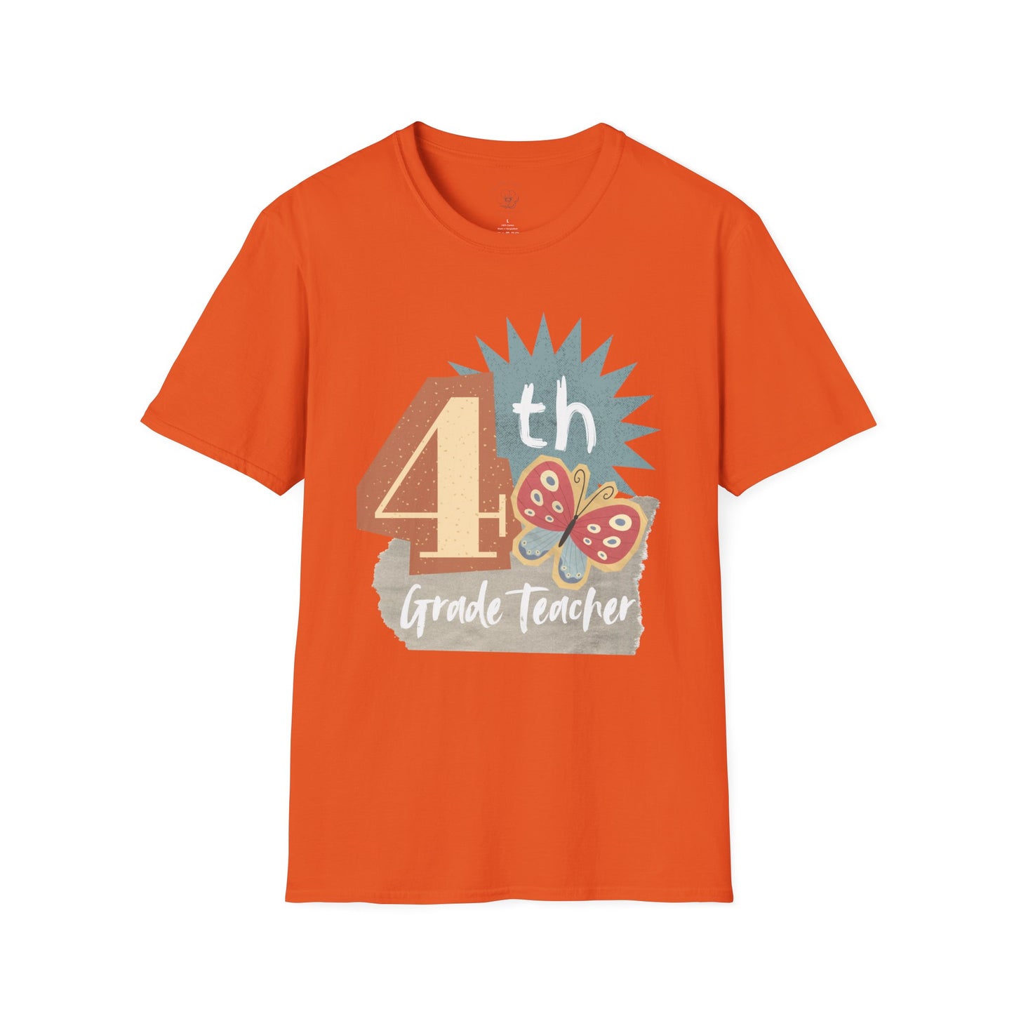 Grade Level Graphic Collage T-Shirt - 4th Grade