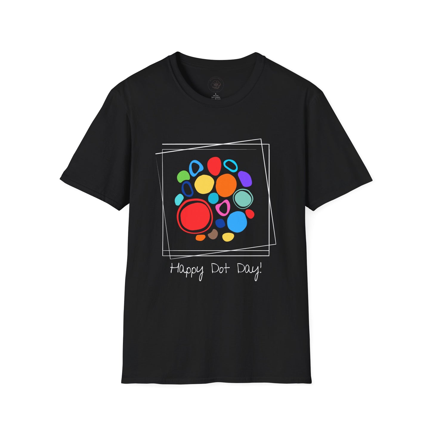 White Framed Dot Day T-Shirt - Unisex