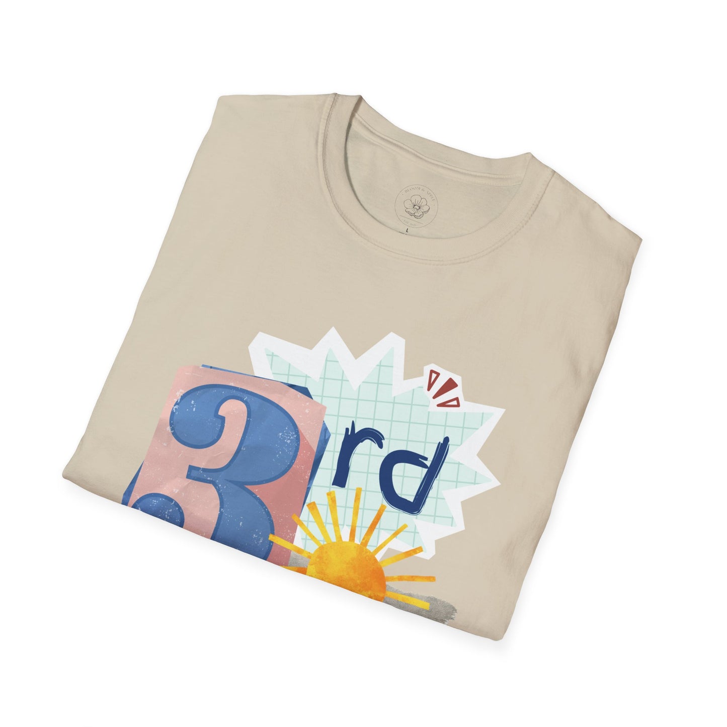 Grade Level Graphic Collage T-Shirt - 3rd Grade