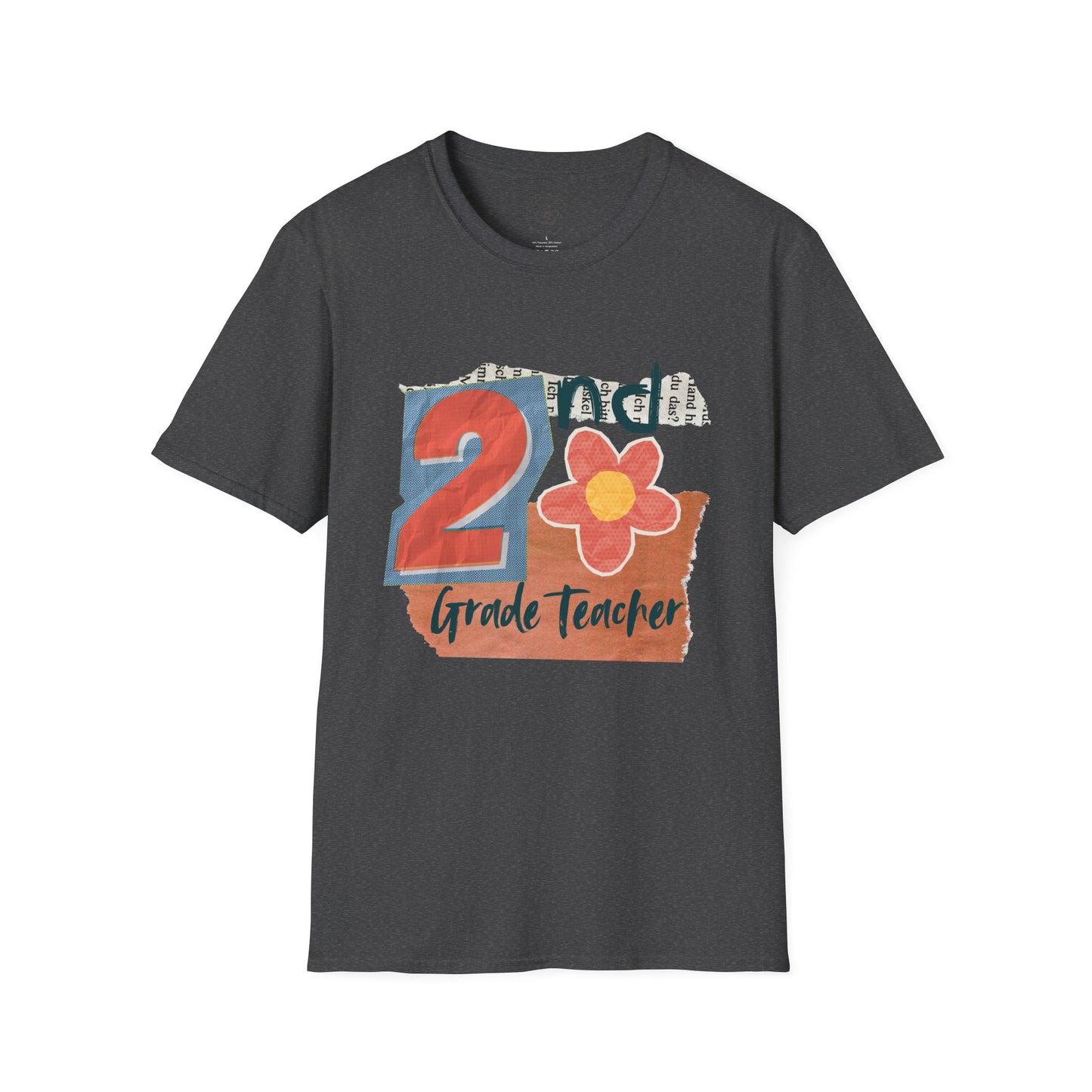 Grade Level Graphic Collage T-Shirt - 2nd Grade