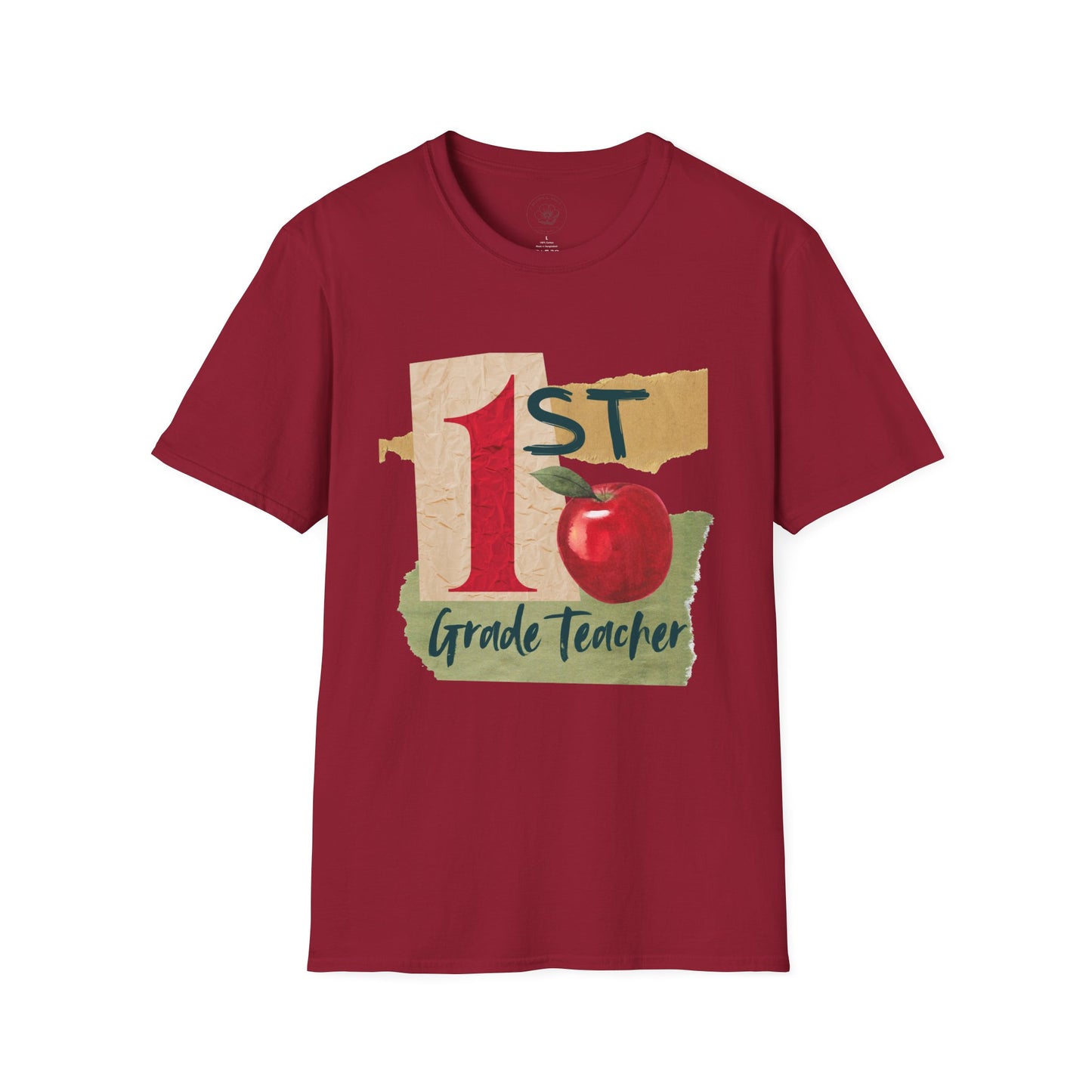 Grade Level Graphic Collage T-Shirt - 1st Grade
